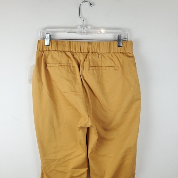 Wonderly Pull on Ankle Pants‎ Womens 8 Ginger Gold Yellow New Elastic Waist - Picture 6 of 11